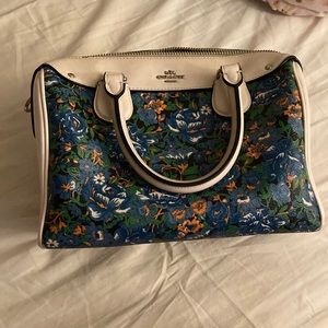 Coach floral purse